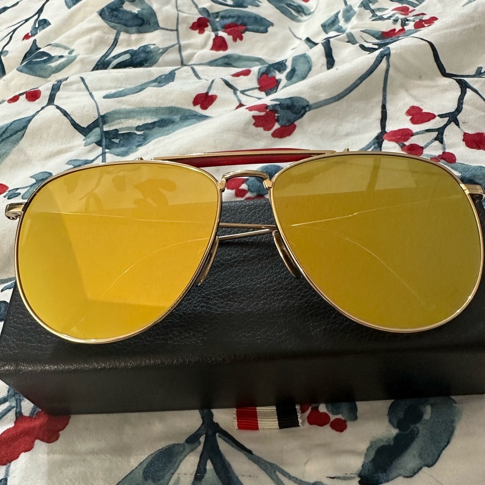 THOM BROWNE Sunglasses Gold
